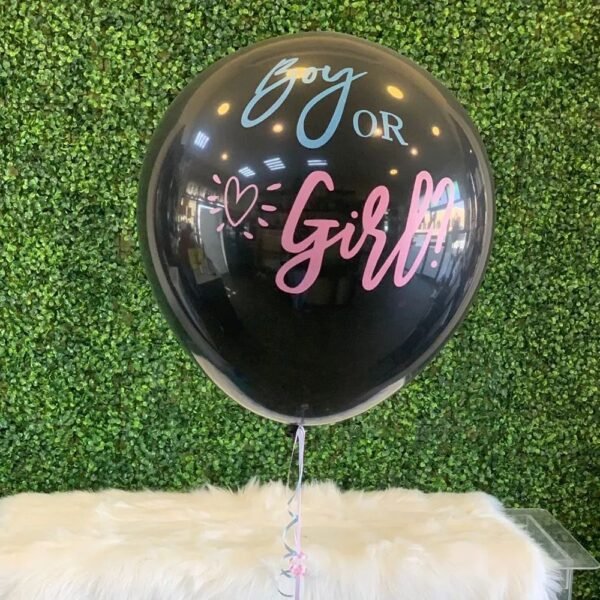 gender reveal balloon